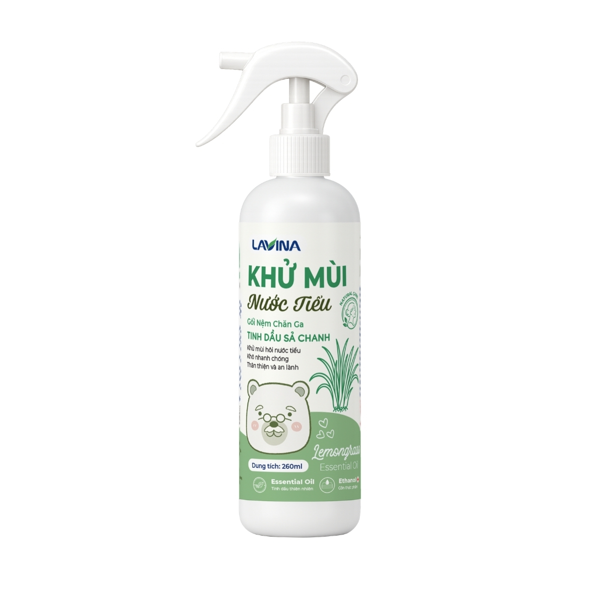 Khử Mùi Nước Tiểu Sả Chanh Lavina 260ml