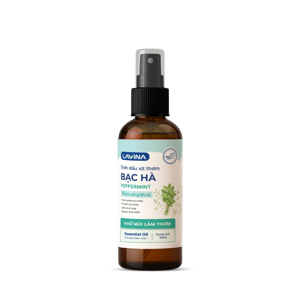 Tinh Dầu Xịt Thơm Bạc Hà Lavina 50ml