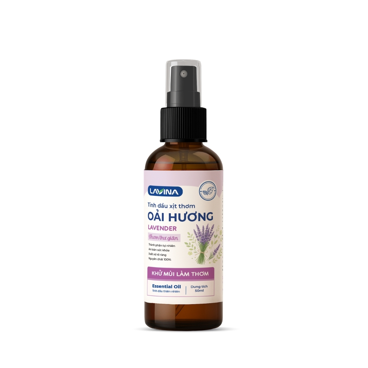Tinh Dầu Xịt Thơm Oải Hương Lavina 50ml