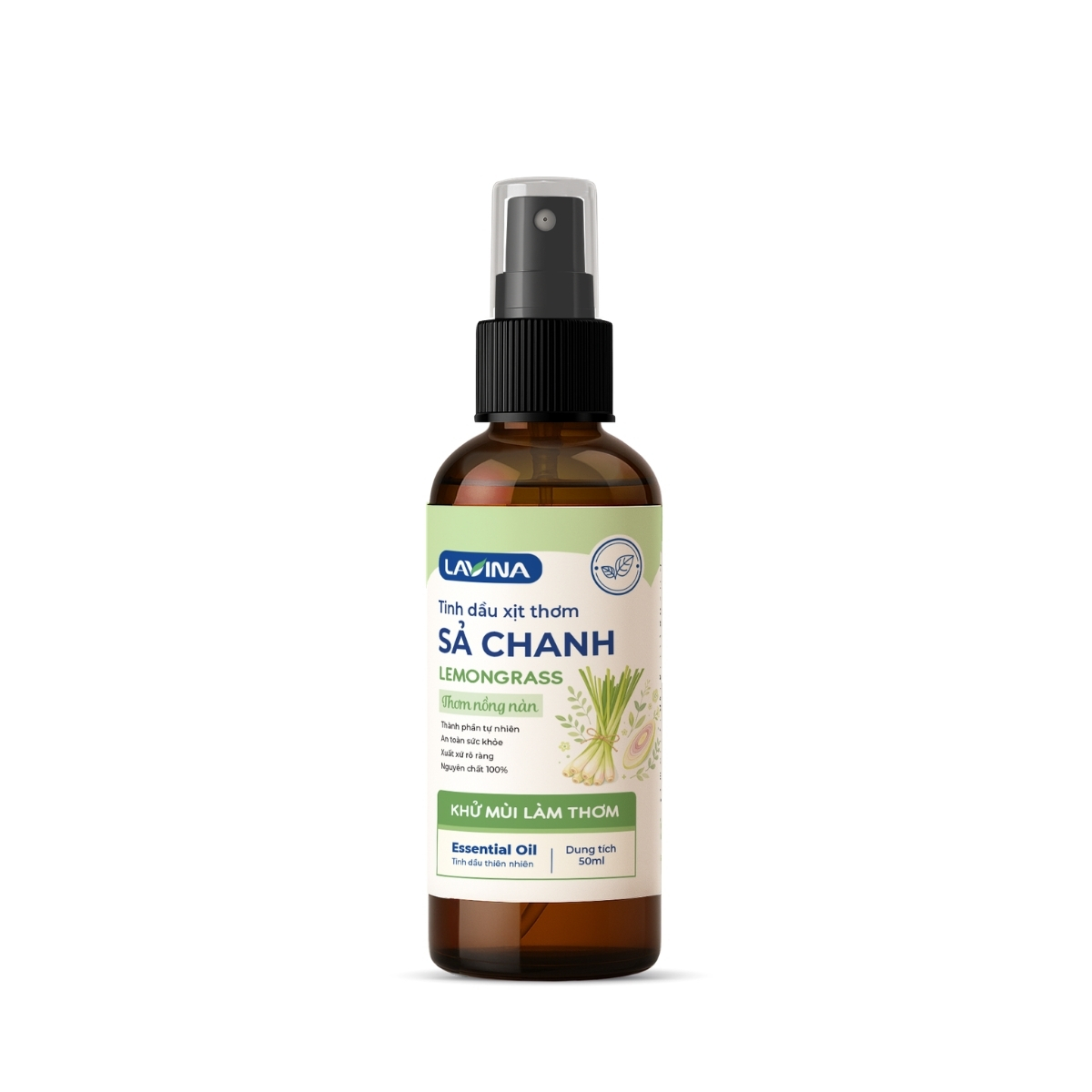 Tinh Dầu Xịt Thơm Sả Chanh Lavina 50ml